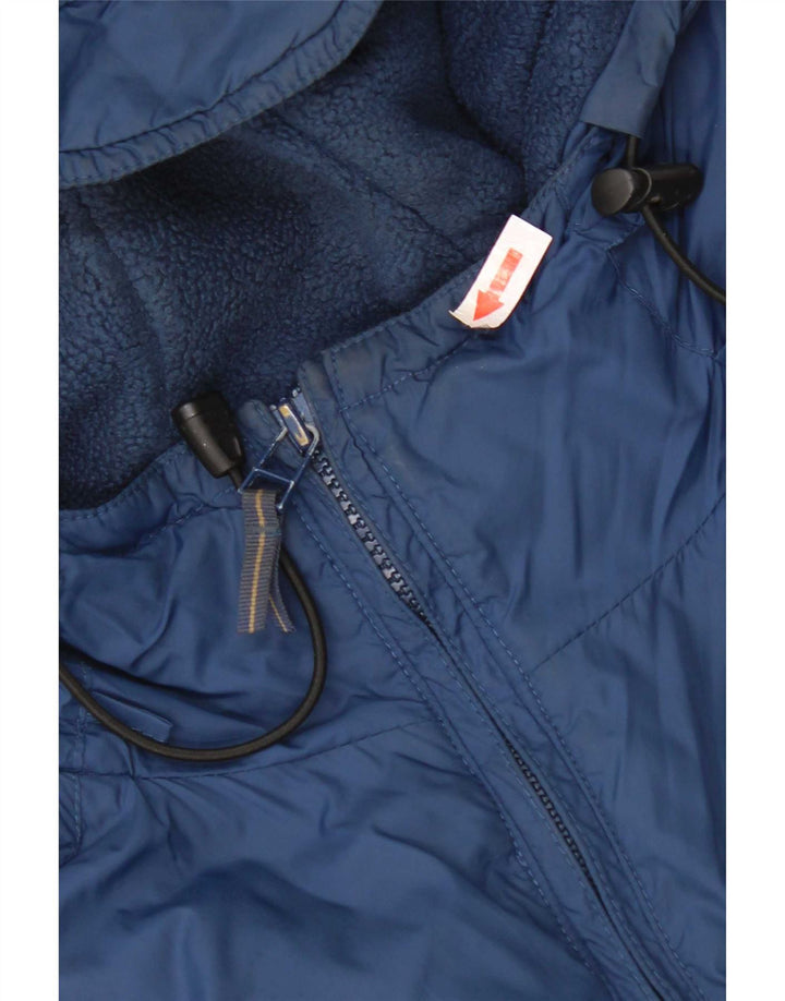 Puma Veste coupe-vent à capuche pour homme UK 40 Large Bleu marine