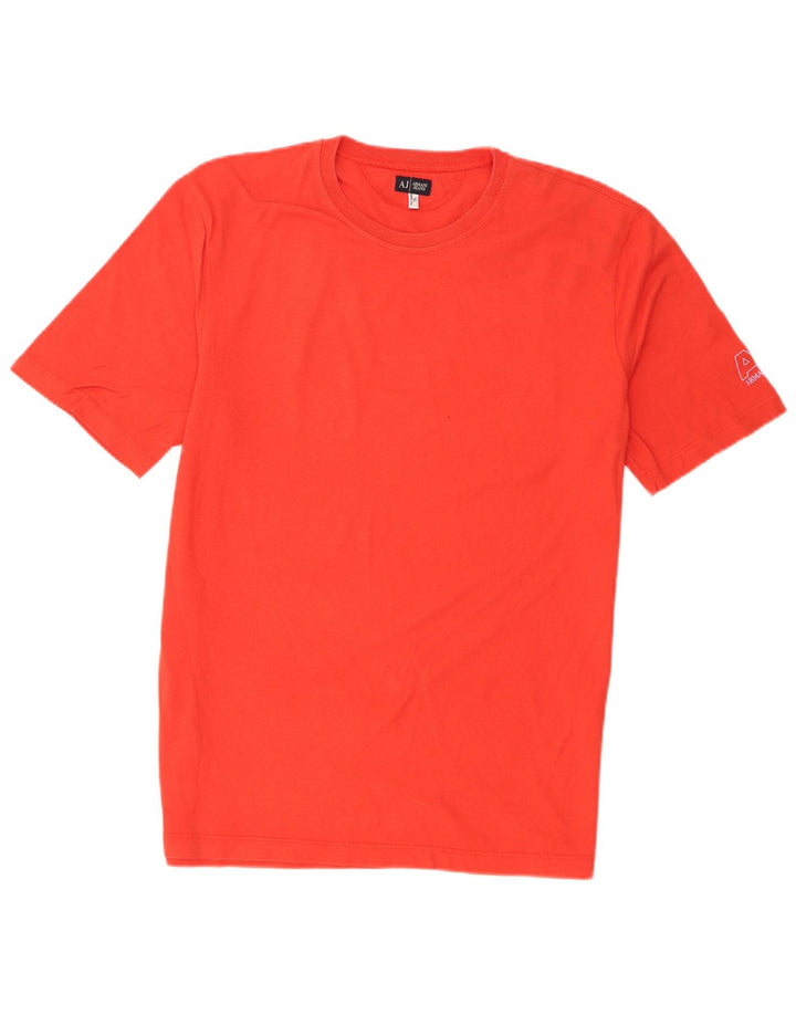 Armani Jeans T-Shirt Homme Top XL Rouge Coton