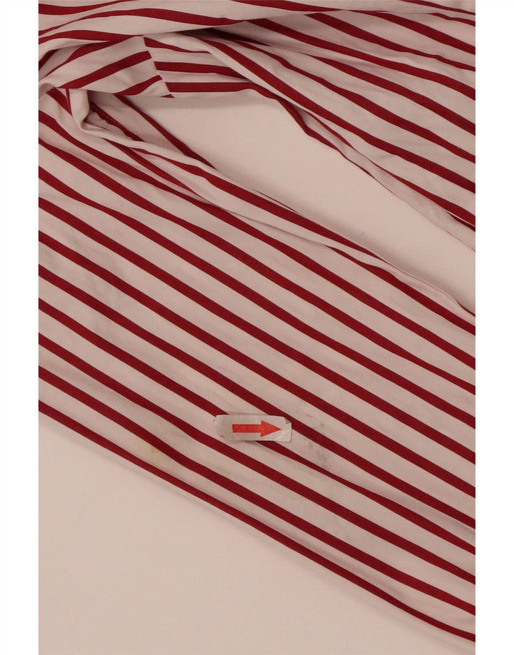 Tommy Hilfiger Chemise Femme US 6 Coton à Rayures Rouge Moyen
