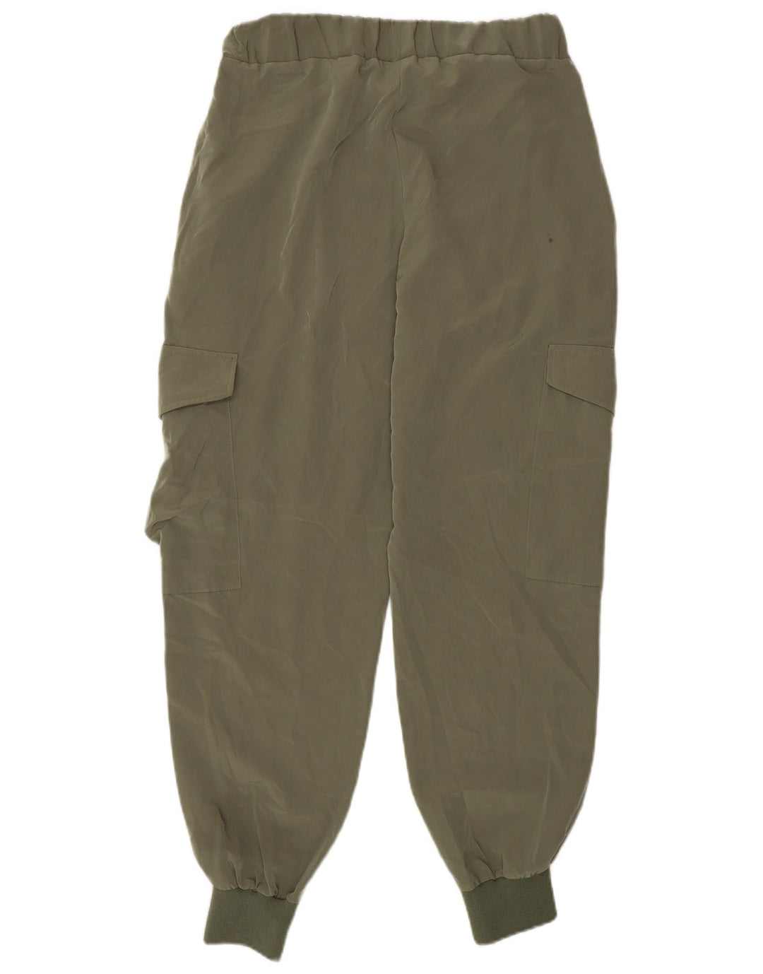 Zara Pantalon Cargo Joggers Femme Petit W28 L27 Kaki Polyester