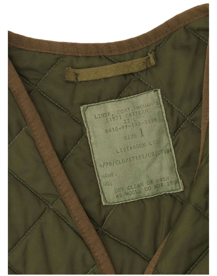 gilet matelassé surdimensionné femme vintage US 1 XS Kaki