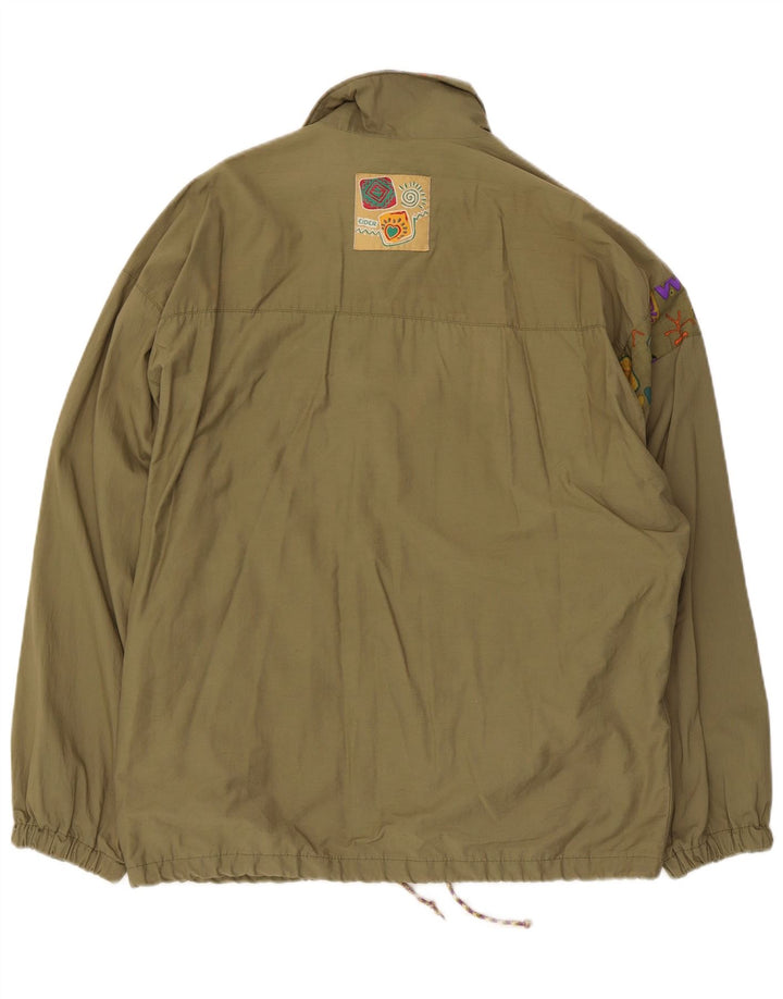 Cider Veste utilitaire pour homme EU 46 Petit coton géométrique kaki