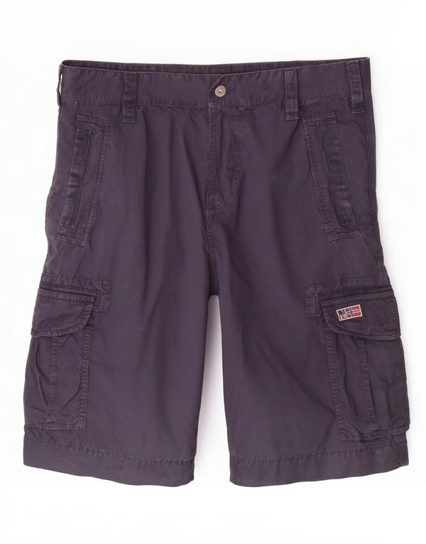 Napapijri Short Cargo Homme W36 Large Bleu Marine Coton