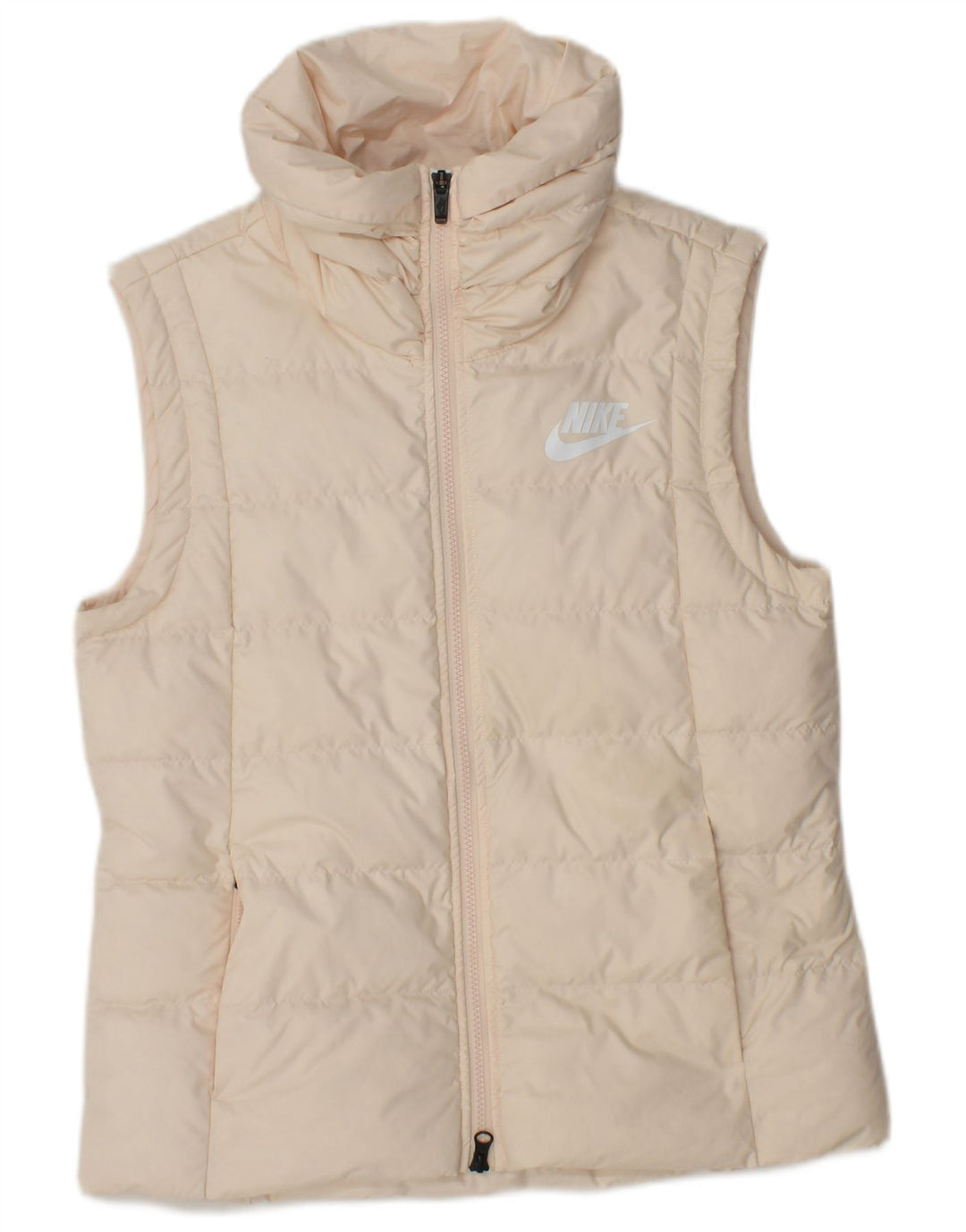 NIKE Gilet rembourré pour femme UK 44 Polyester beige moyen