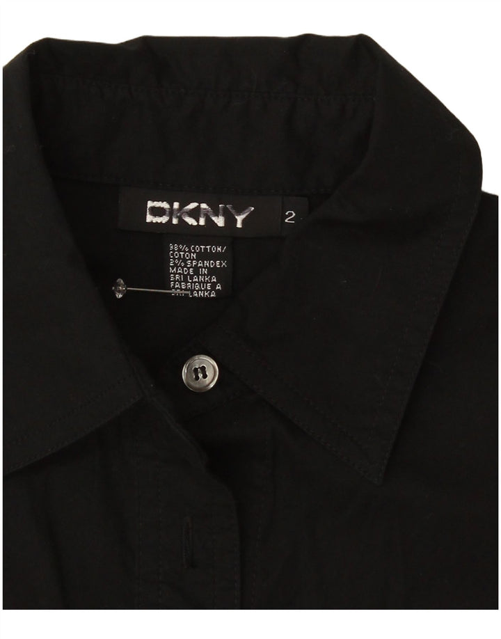 Dkny Chemise Femme US 2 XS Noir Coton