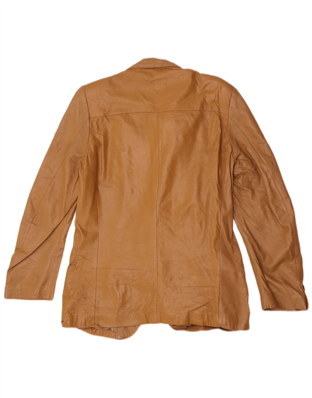 Veste blazer en cuir à 2 boutons vintage pour hommes IT 48 Beige moyen