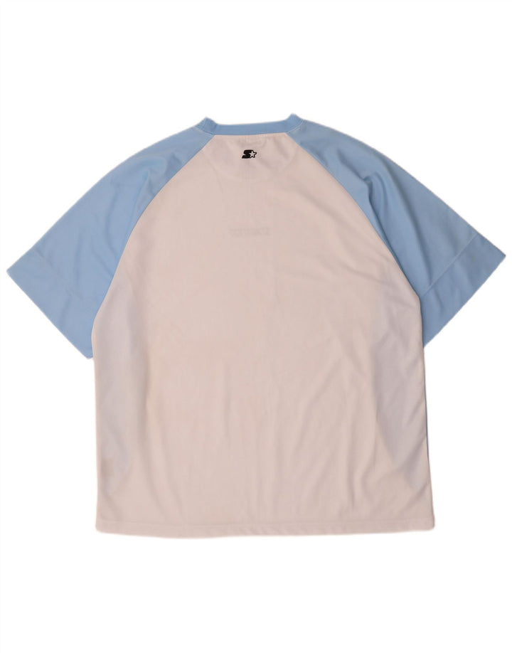 STARTER T-shirt graphique pour hommes 2XL Blanc Colorblock Polyester