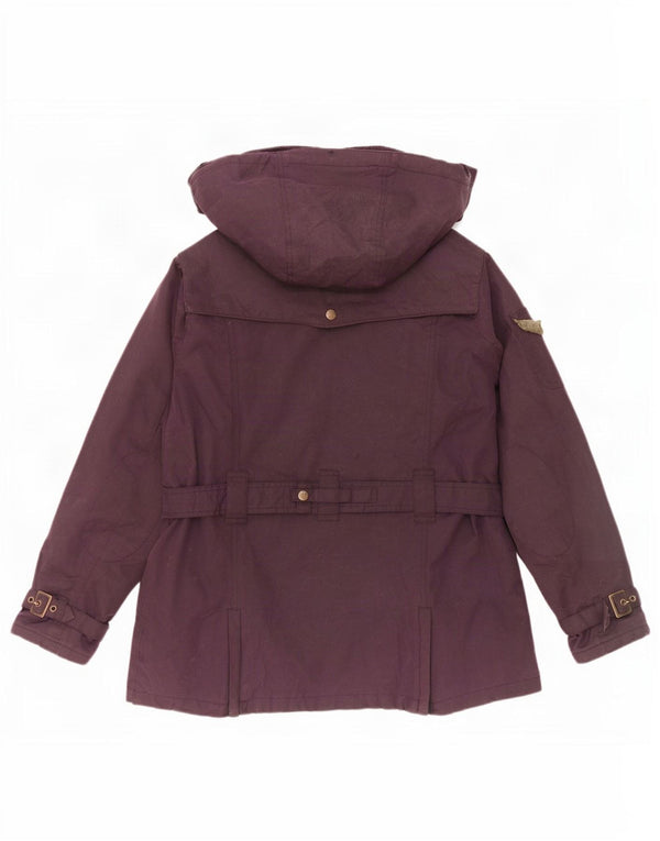 Rydale Veste à capuche en coton ciré pour femme UK 16 Large Violet