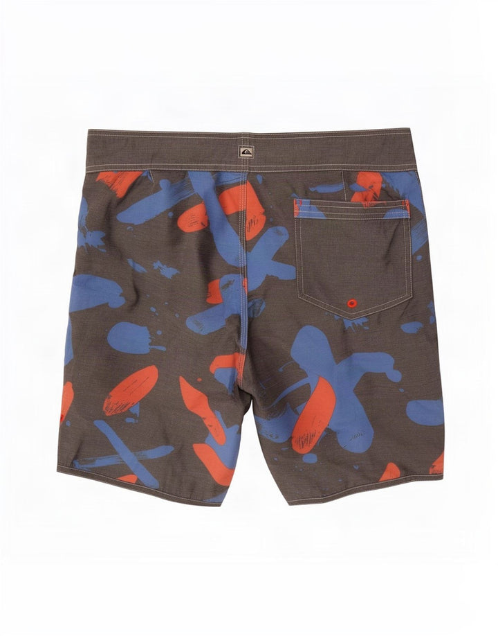Quiksilver Short de Bain Homme Gris Moyen Polyester
