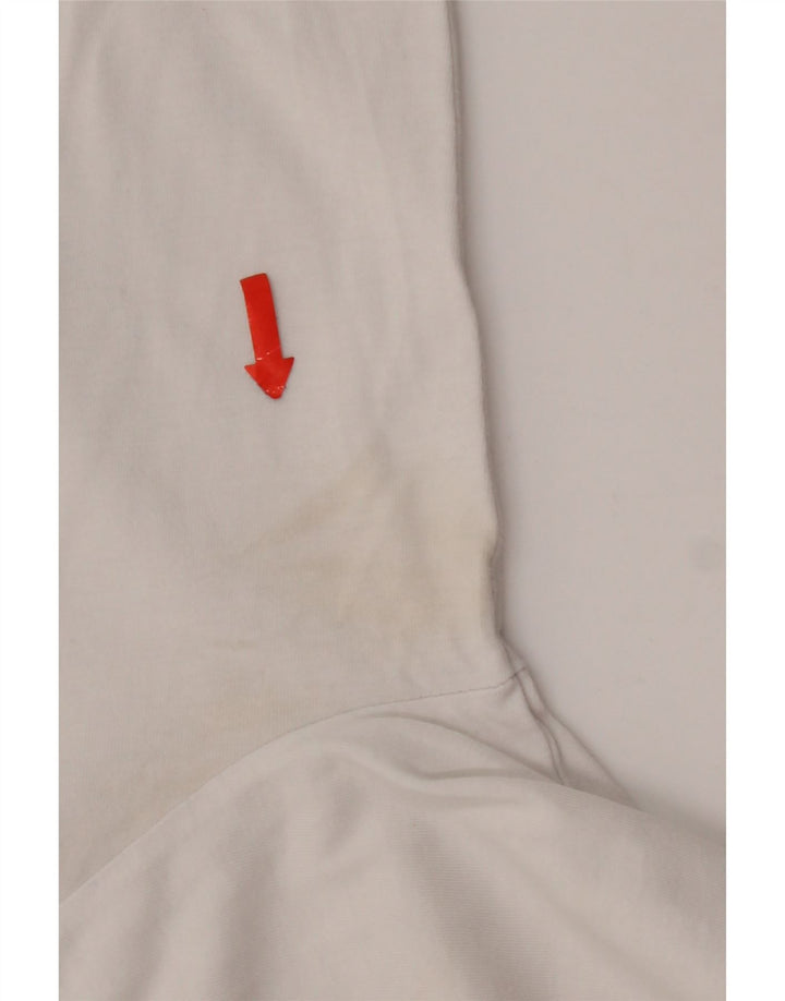 Converse Haut graphique à manches longues pour homme en coton blanc moyen