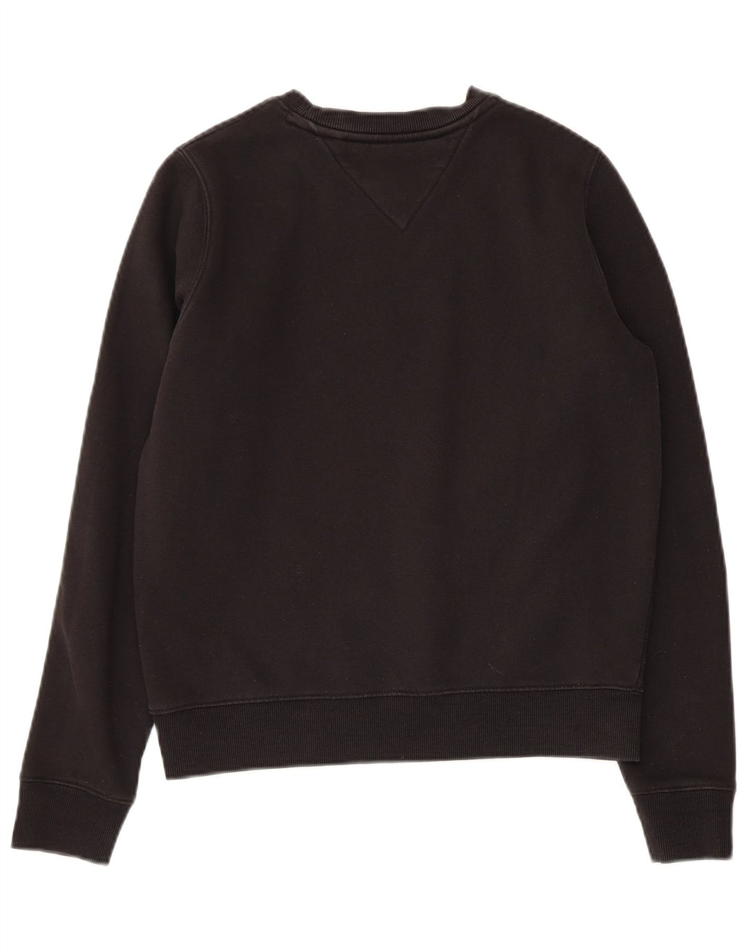 TOMMY HILFIGER Pull-over surdimensionné pour femme UK 6 XS Coton noir