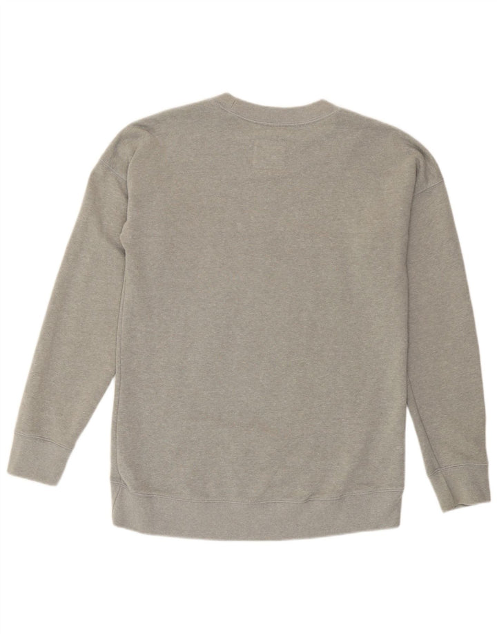 Jack Wills Sweat-shirt surdimensionné graphique pour femme UK 8 Small Gris