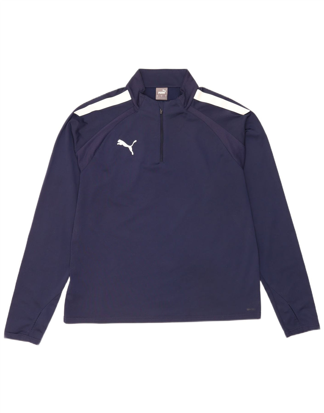 Puma Haut de Survêtement Zip Neck Pullover Homme Bleu Marine Colorblock XL