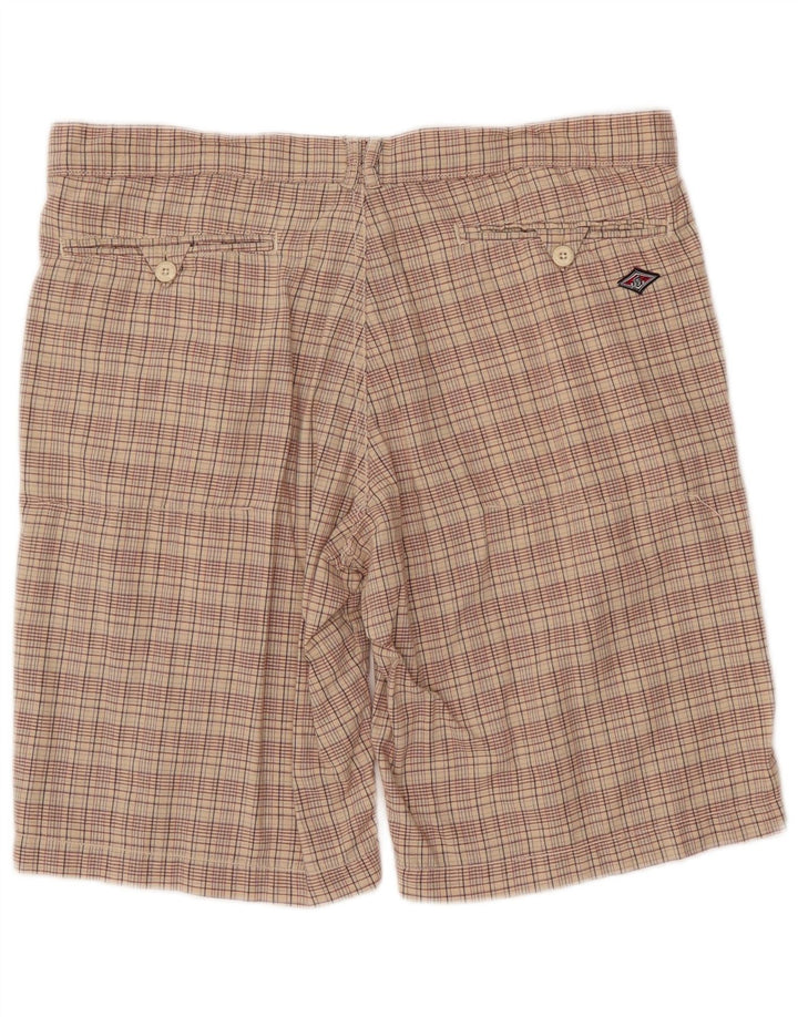 BEAR Short Chino Homme W38 XL Coton Beige à Carreaux