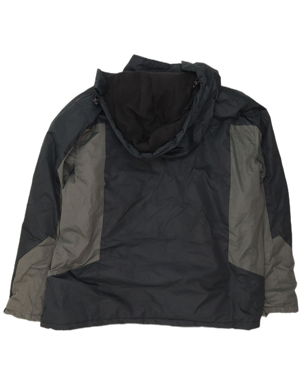 Mountain Warehouse Veste de ski à capuche pour homme UK 48 4XL Noir Colourblock