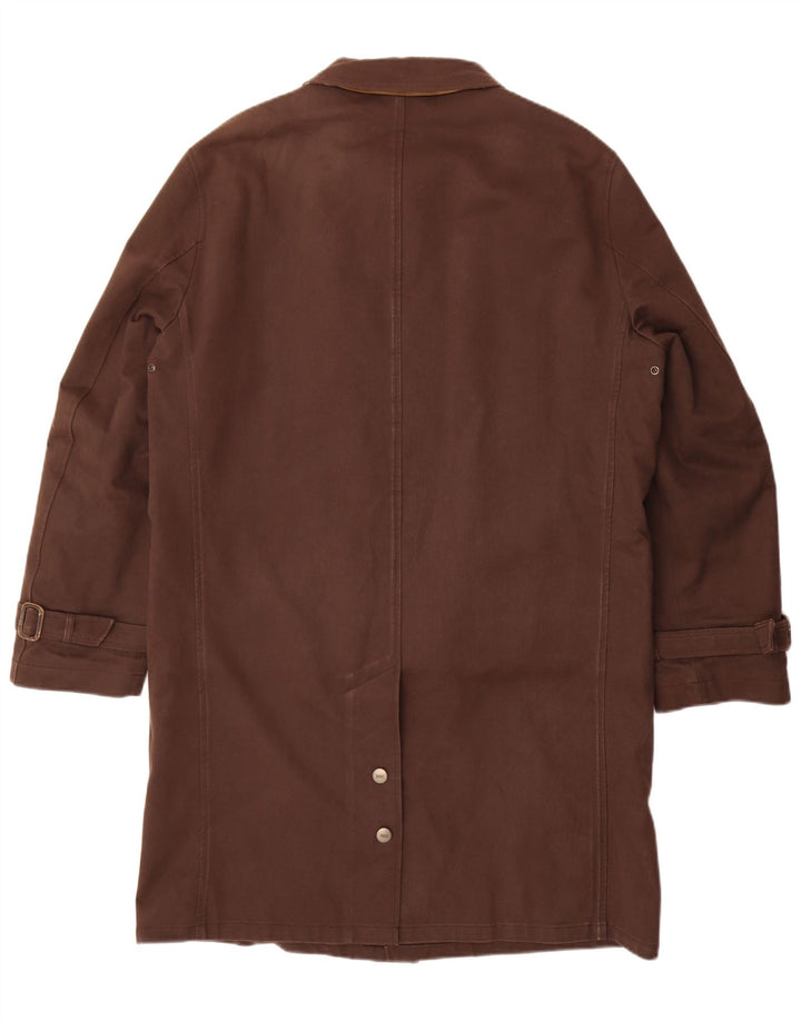 DAKS Pardessus Homme IT 50 Large Marron Coton