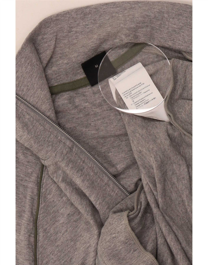 HUGO BOSS Veste de survêtement en coton moucheté gris moyen