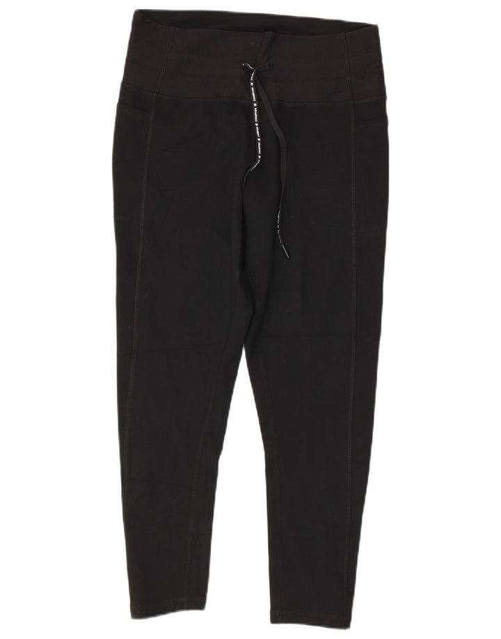 CHAMPION Legging Capri Femme UK 44 Large Noir Polyester