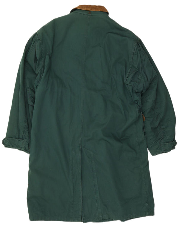 Ciao Manteau Homme UK 40 Grand Coton Colorblock Vert
