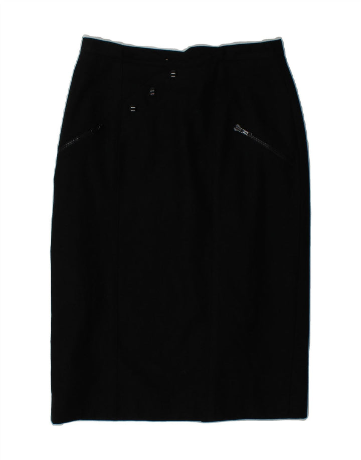 PUNTO E VIRGOLA Womens Pencil Skirt IT 44 Medium W28  Black Vintage Punto e Virgola and Second-Hand Punto e Virgola from Messina Hembry 