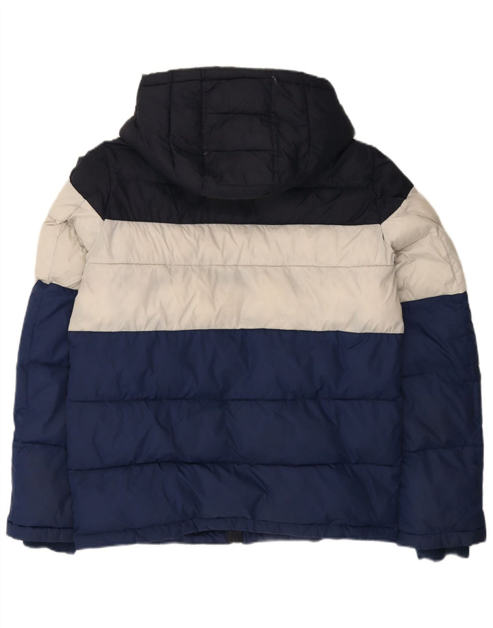 Tommy Hilfiger Veste matelassée à capuche pour homme UK 36 Small Multicolore Nylon