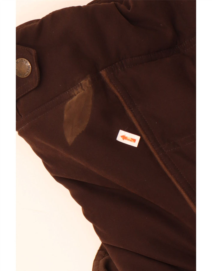 Musto Gilet rembourré pour femme UK 16 Large Marron Polyester