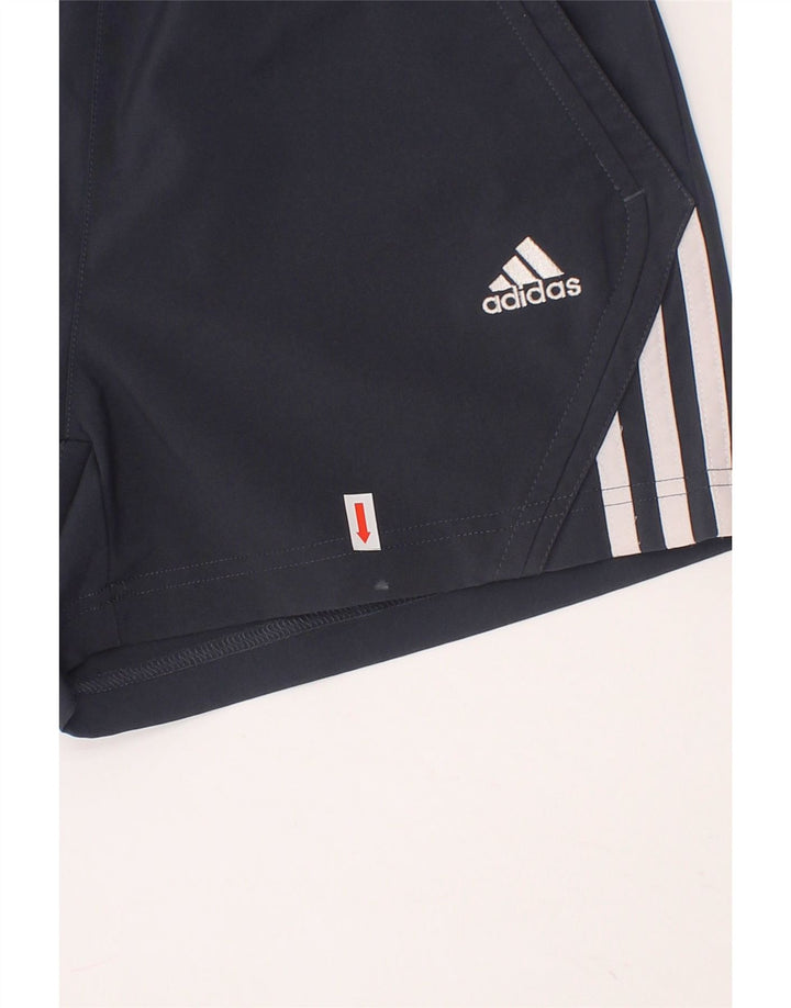 ADIDAS Boys Climalite Sport Shorts 9-10 Years Navy Blue Polyester Vintage Adidas and Second-Hand Adidas from Messina Hembry 