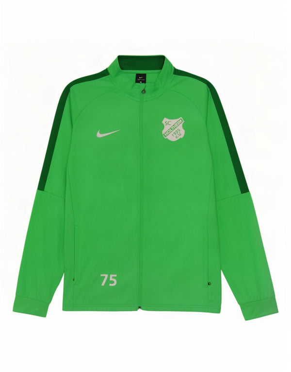 Nike Hommes Dri Fit Graphic Survêtement Top Veste Large Vert Colorblock