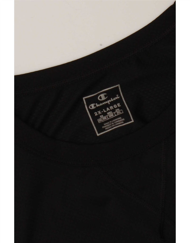 Champion T-Shirt Homme Haut 2XL Noir