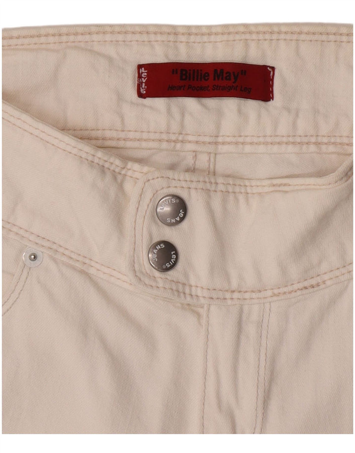 Levi's Jean Droit Billie May Femme Blanc W28 L33