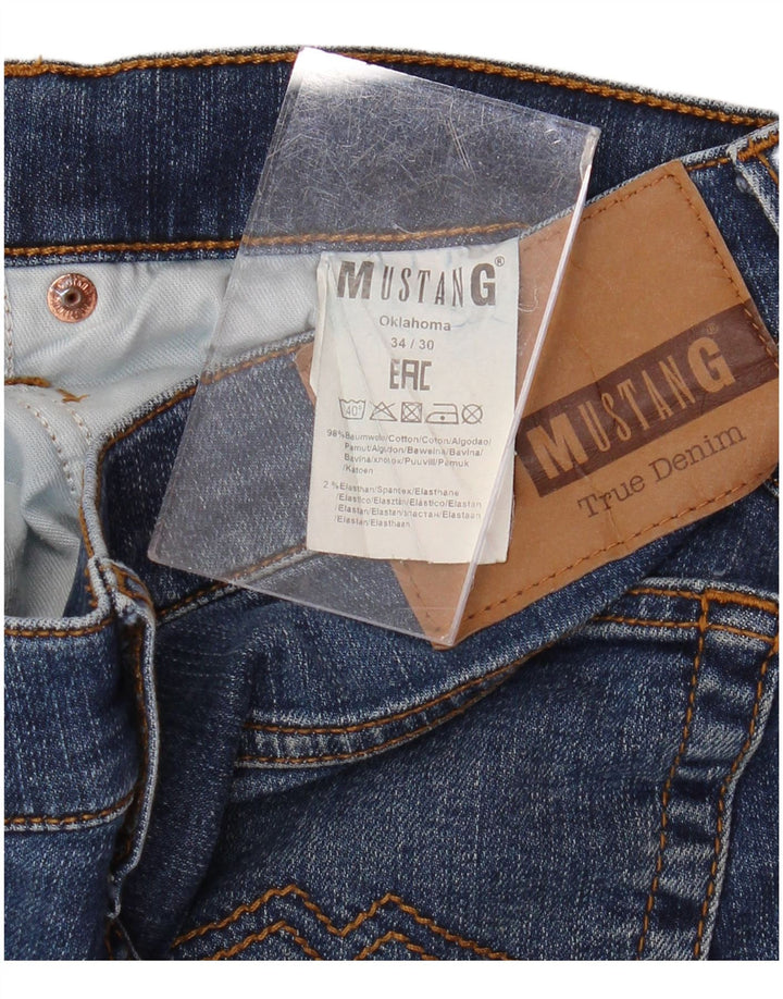 MUSTANG Jean droit Oklahoma homme W34 L30 bleu coton