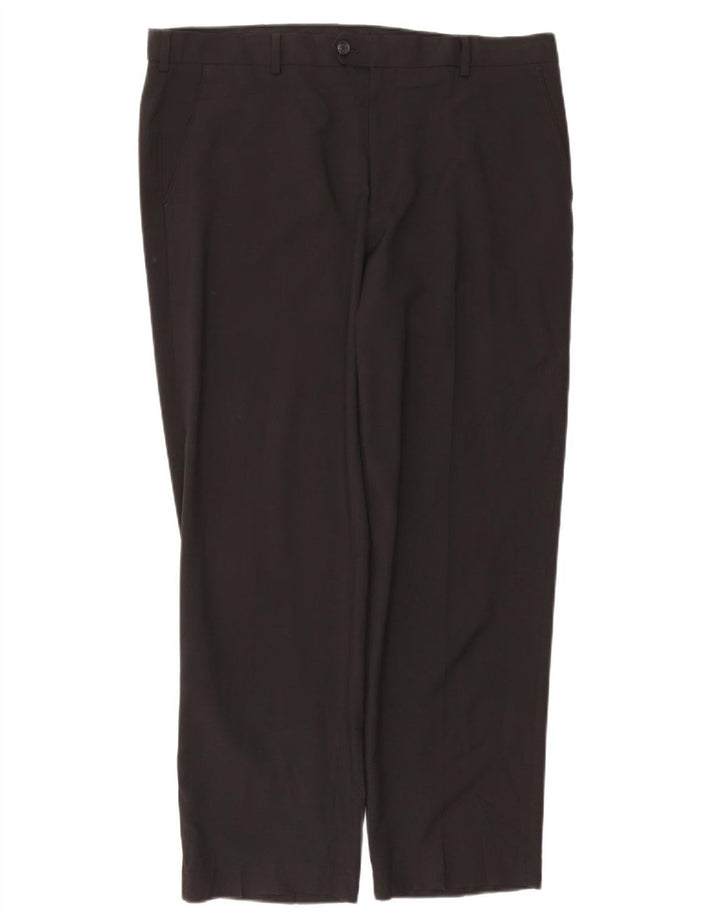 Izod Pantalon de Costume Droit Homme W38 L30 Noir Polyester