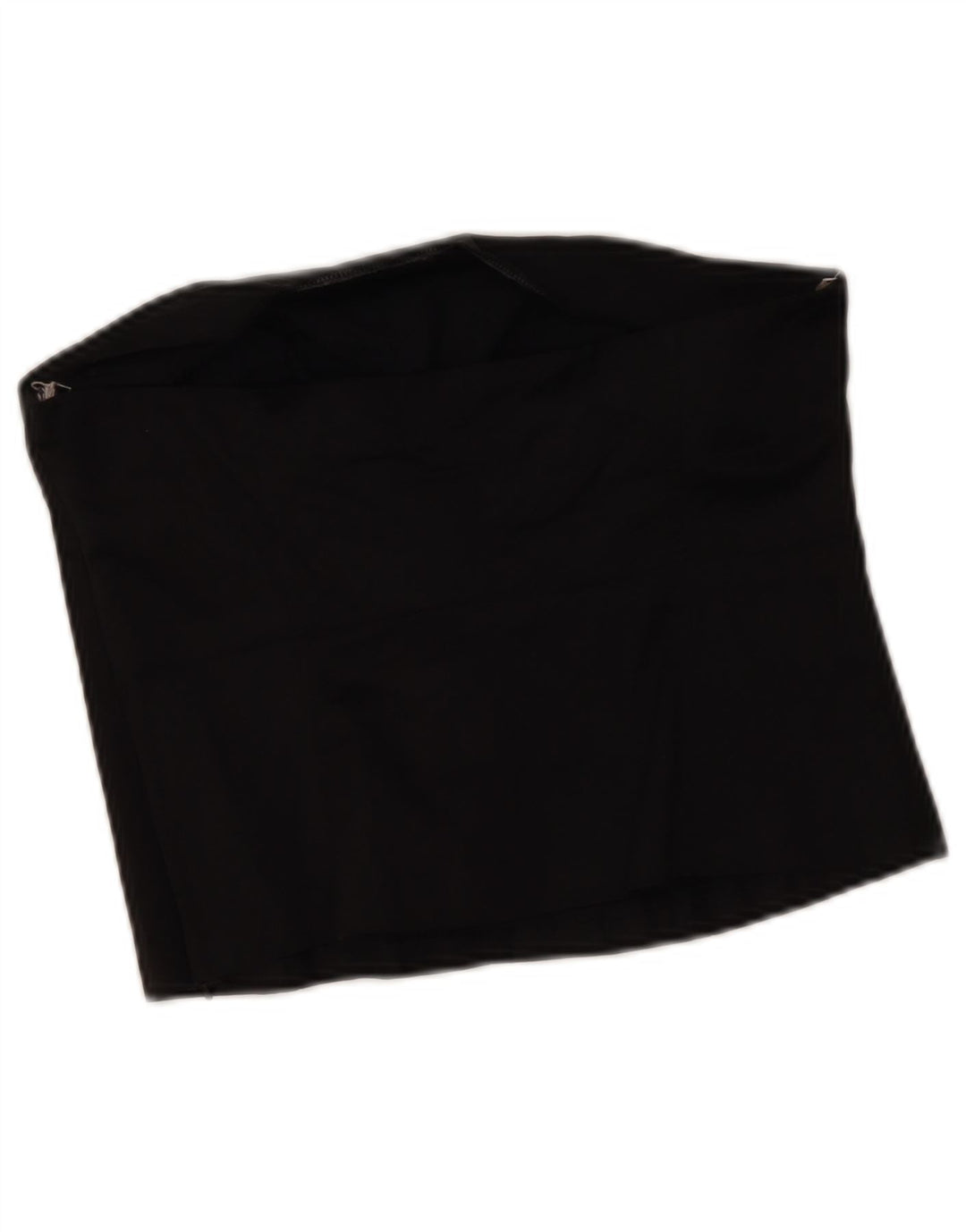 Oasis Haut court sans bretelles pour femme UK 12 Coton noir moyen