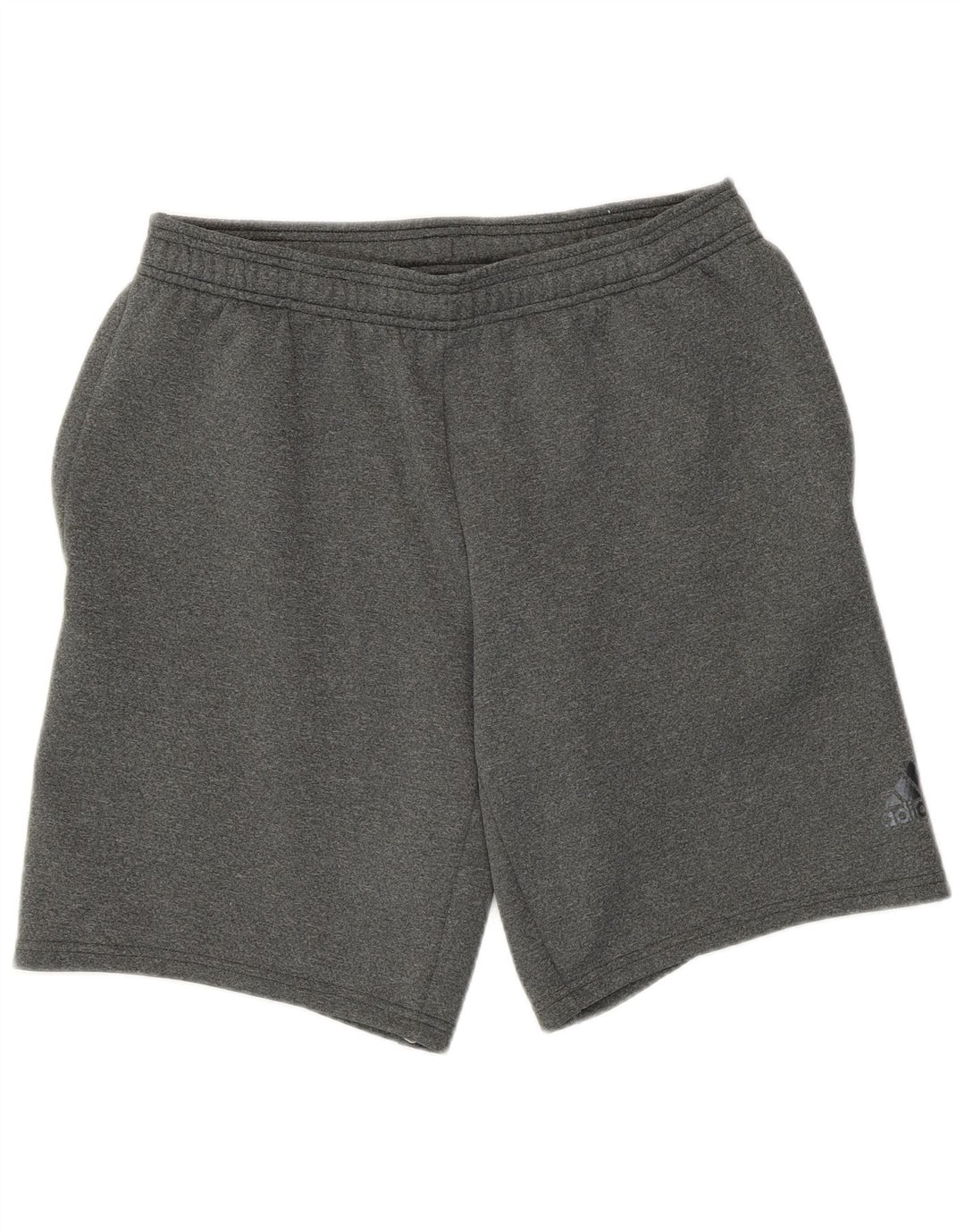 Adidas Short de Sport Climalite Homme Gris Moyen Polyester