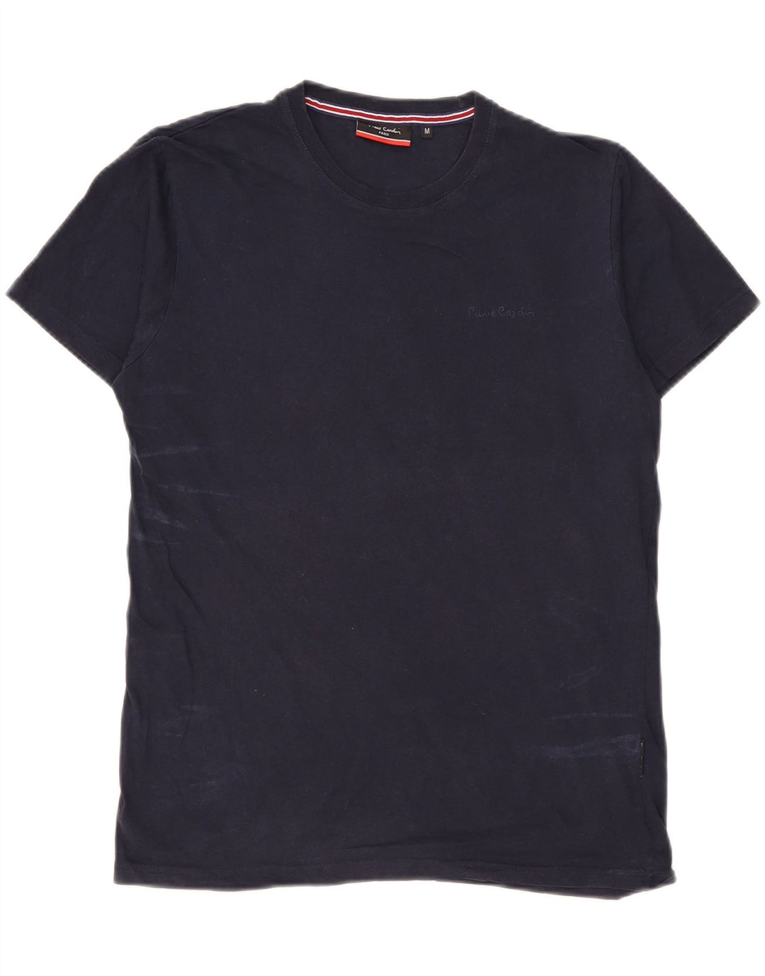 Pierre Cardin T-Shirt Homme Top Bleu Marine Moyen Coton