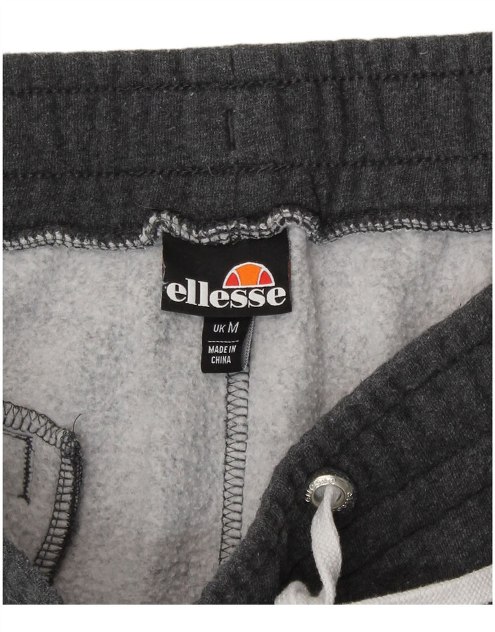 Ellesse Short de Sport Graphique Homme Gris Moyen Coton