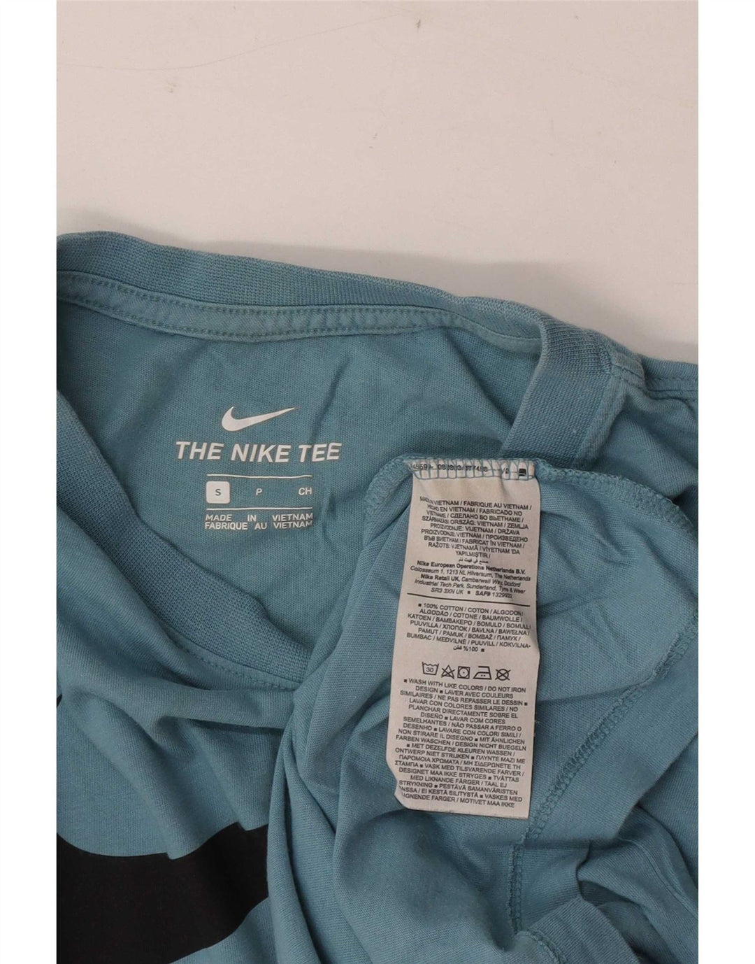 Nike T-shirt graphique pour homme, petit, bleu, coton