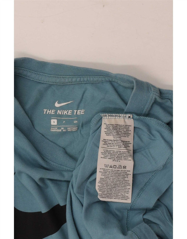 Nike T-shirt graphique pour homme, petit, bleu, coton