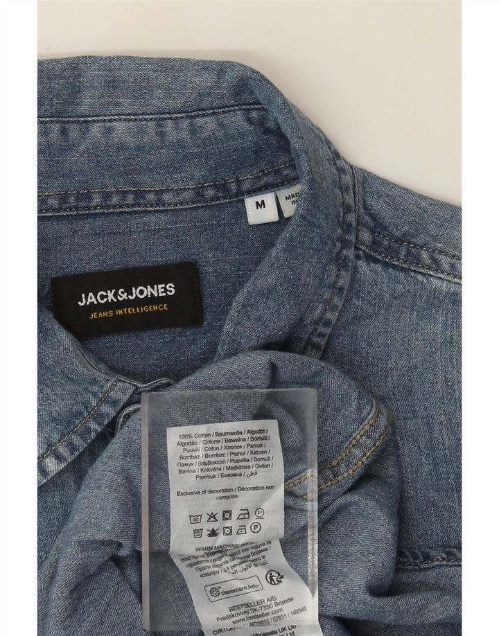 Jack & Jones Chemise En Jean Bleu Moyen Coton Homme