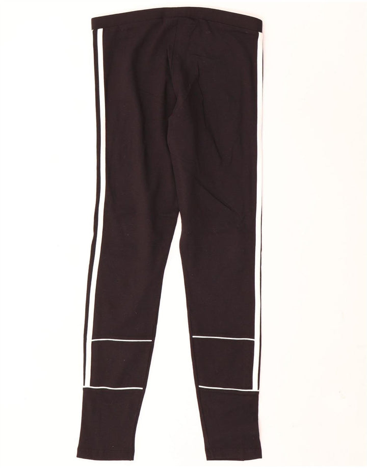 Adidas Leggings Femme UK 12 Coton Noir Moyen