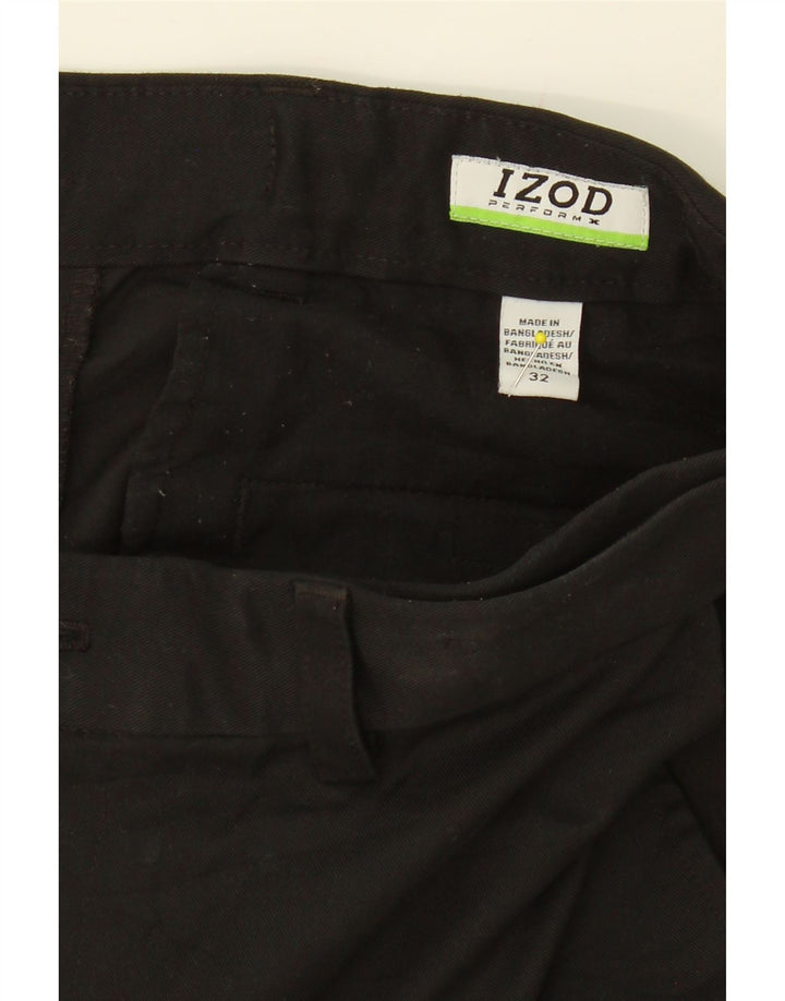 IZOD Mens Chino Shorts W32 Medium Black Cotton Vintage Izod and Second-Hand Izod from Messina Hembry 
