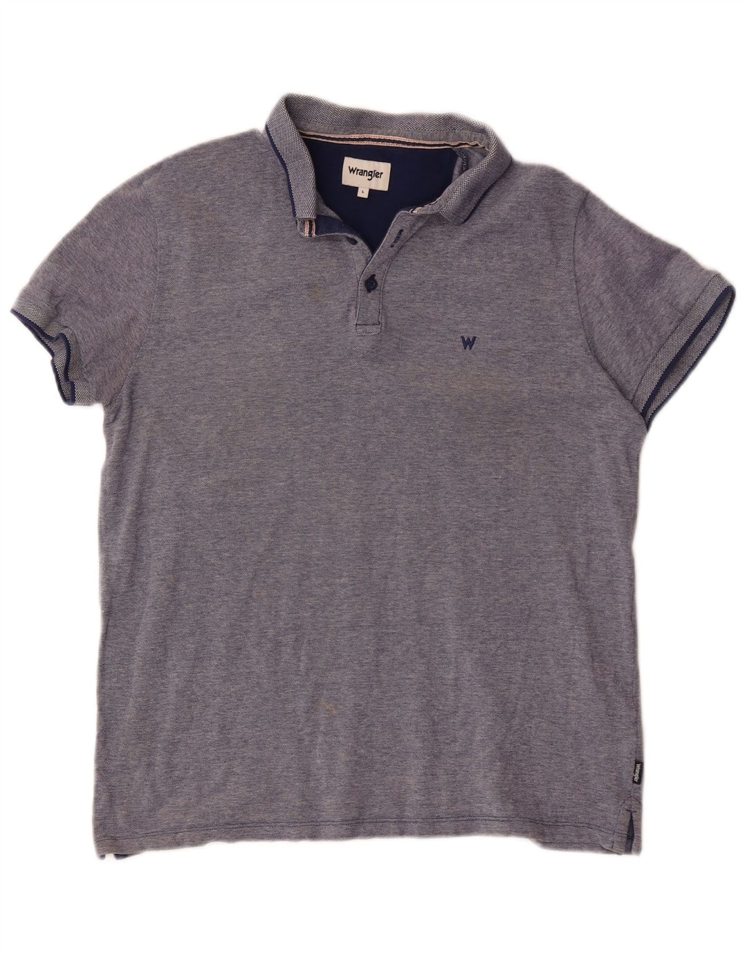 Wrangler Polo Homme Grand Bleu Marine Coton