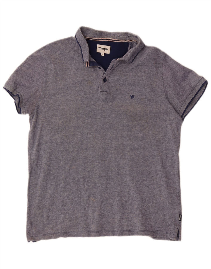 Wrangler Polo Homme Grand Bleu Marine Coton