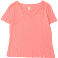 Benetton T-Shirt Femme Top UK 44 Coton Rose Moyen