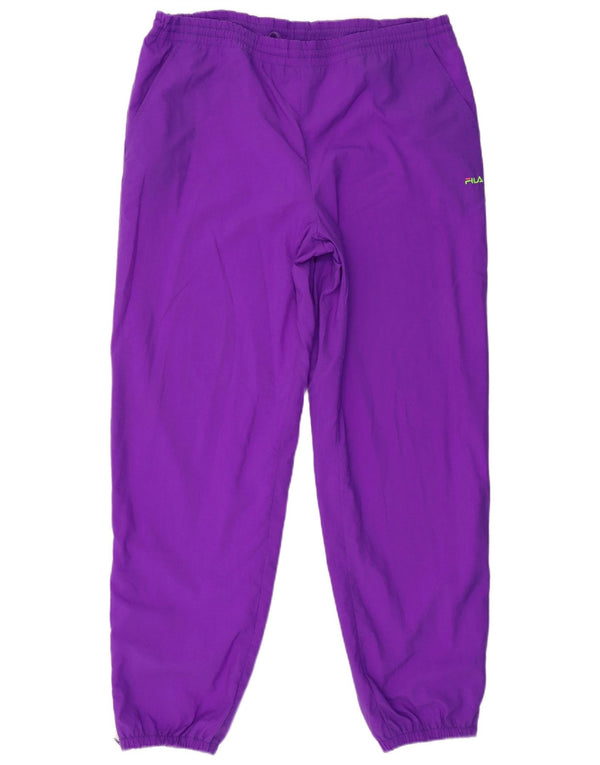 Fila Mens Tracksuit Trousers Joggers XL  Purple Polyamide