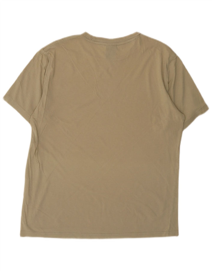 Champion T-Shirt Graphique Homme Petit Coton Beige