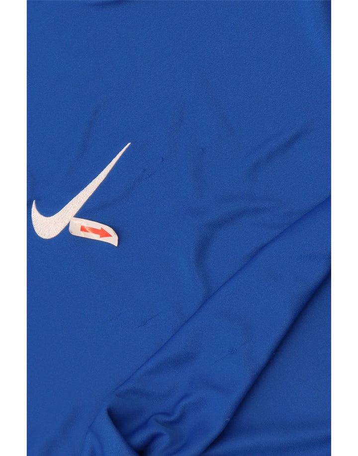Nike Homme Dri Fit T-Shirt Haut Bleu Moyen Polyester