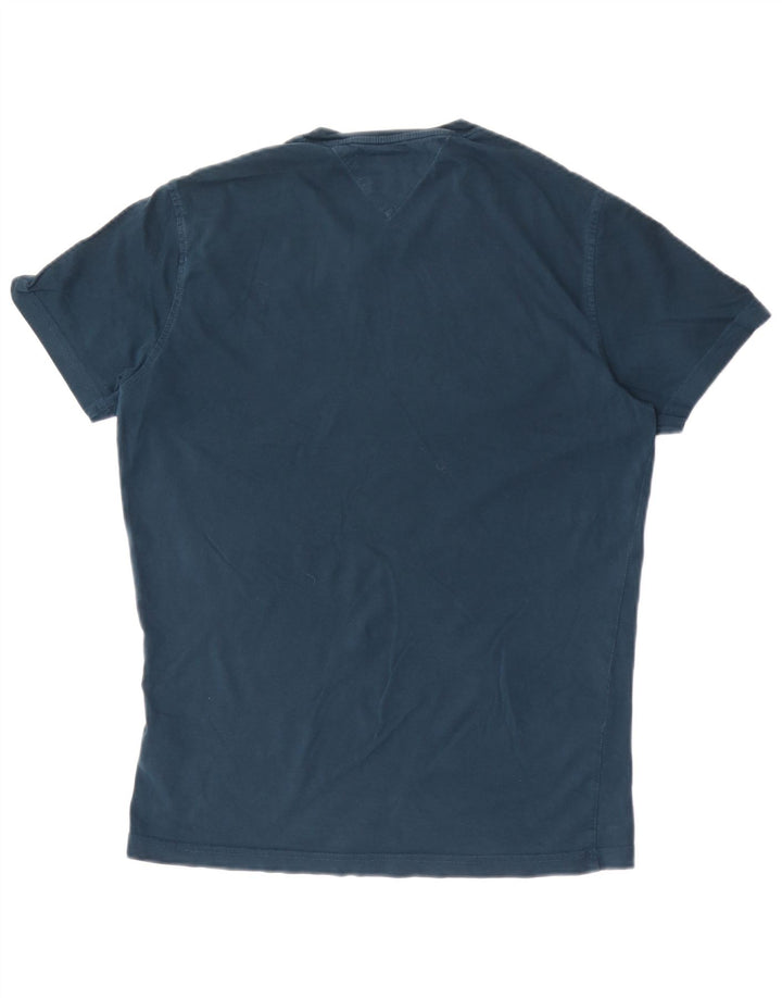 Tommy Hilfiger T-Shirt Homme Bleu Marine Moyen Coton