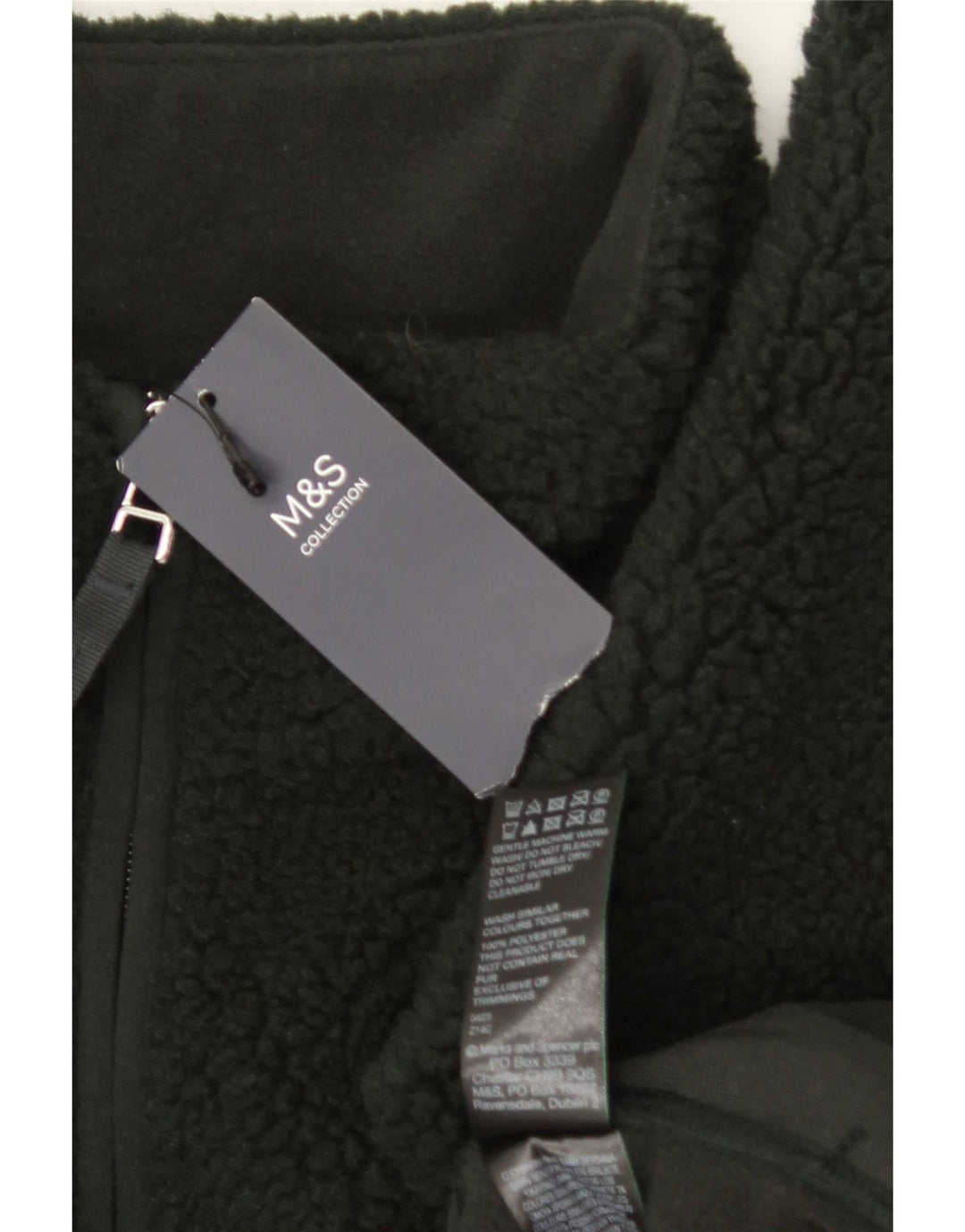 Marks & Spencer Veste polaire pour femme UK 20 2XL Vert Polyester