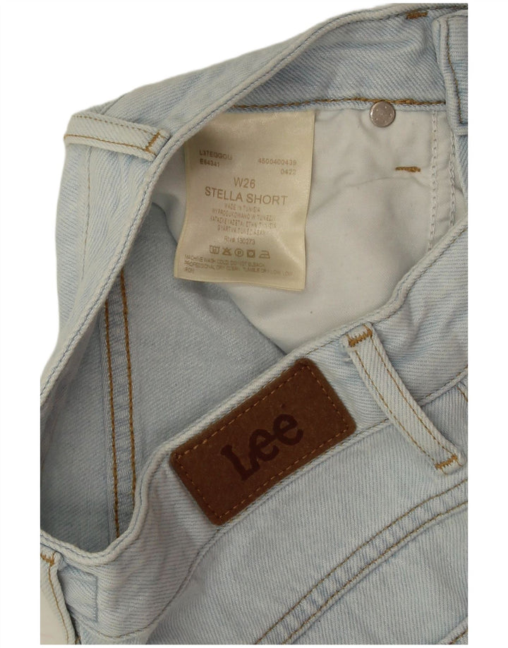 Lee Femme Stella Denim Short W26 Petit Bleu Coton